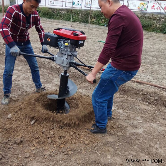 搭建竹棚钻眼机 宇佳大棚埋桩挖坑机 太阳能路灯杆打洞机**图6