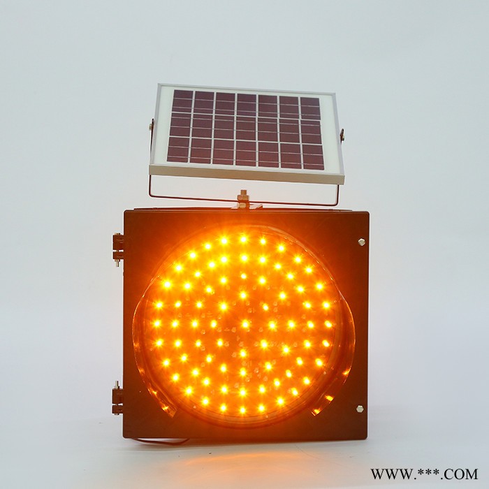 众凯ZK-HSD01 太阳能黄闪灯带慢灯方形300mm频闪灯12V施工专用警示灯图6