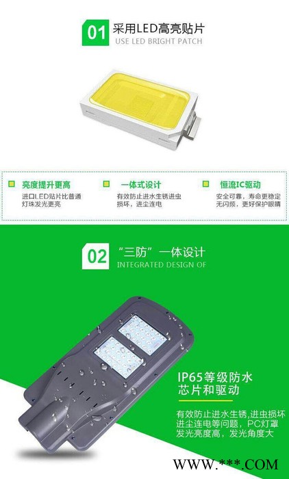 40W太阳能庭院灯 太阳能路灯图3