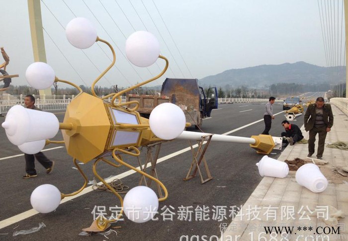 太阳能中华灯，太阳能仿古灯、6米、7米、8米中华灯图2