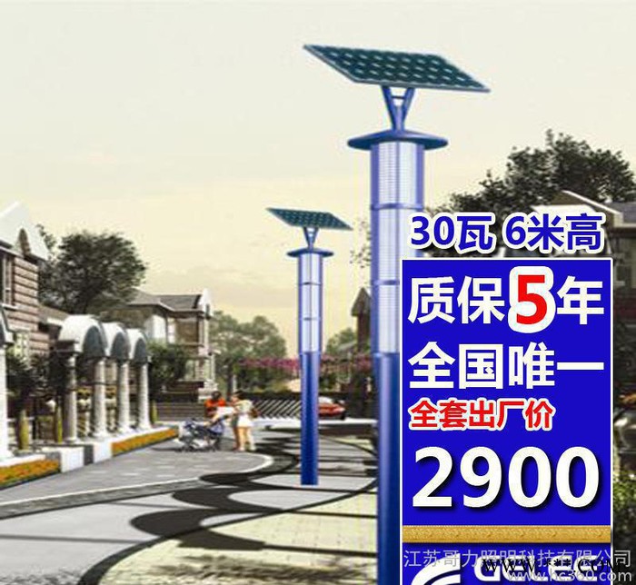 山东太阳能庭院路灯 LED路灯 多晶太阳能路灯图2