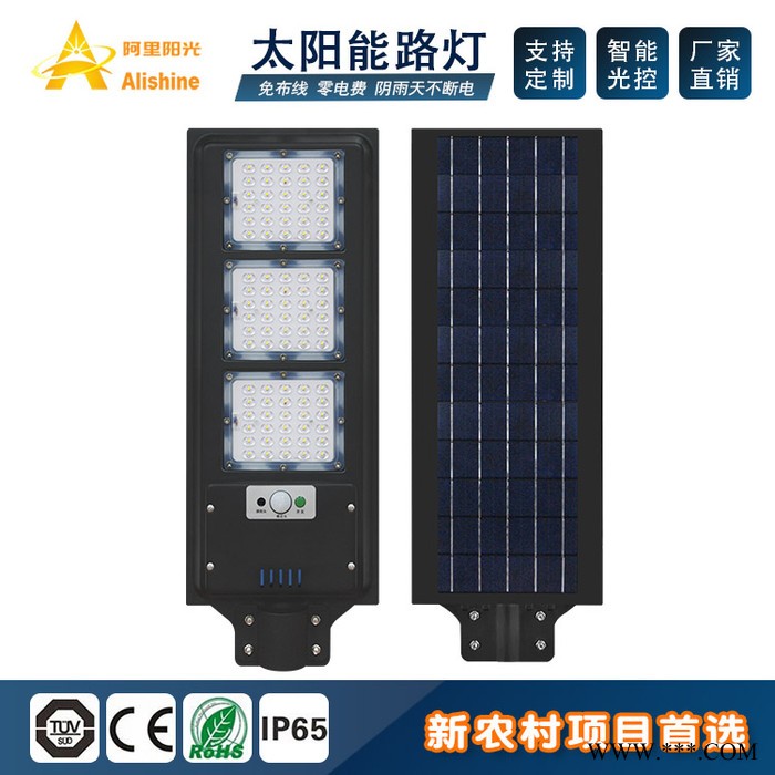 家用太阳能灯 60w节能灯 LED灯 装墙灯  支臂安装太阳能灯 寿命长的灯 农村灯 出口灯 实体工厂 太阳能庭院灯图2