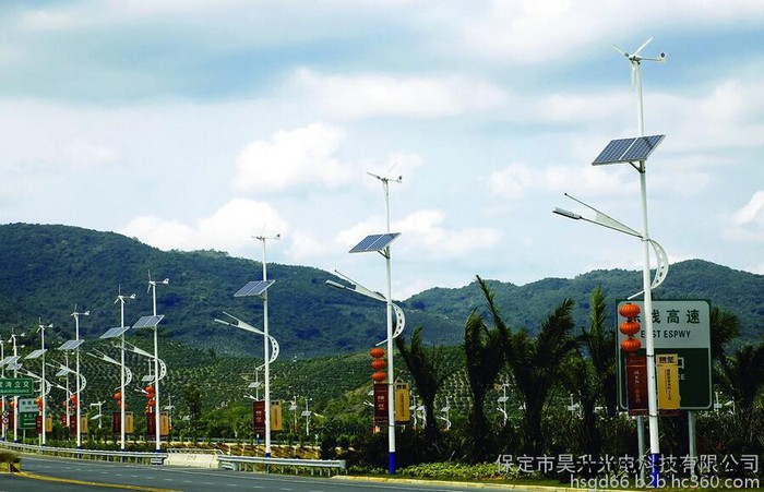 保定昊升太阳能路灯厂家批发 **5m6m太阳能路灯价格图4
