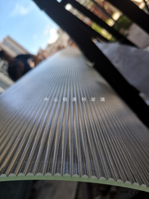 压花异形玻璃 聚光热弯弧形玻璃  淋浴房特色弯玻璃图2