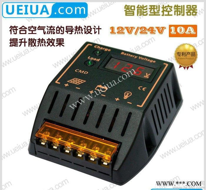 电压显示  PWM+WPC控制  多重保护10A太阳能光伏控制器图3