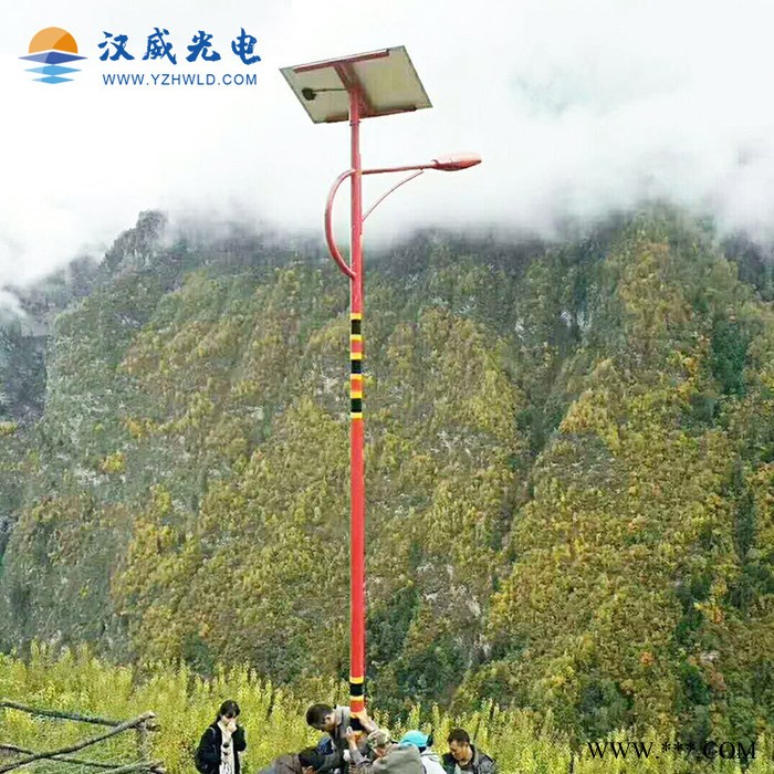 名族风太阳能路灯 印花名族特色太阳能路灯定制 特色民族路灯图2