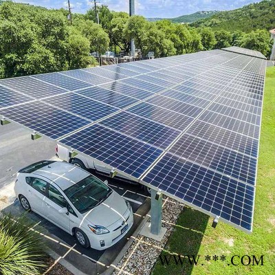 北京光伏车棚厂家 太阳能光伏车棚 屋顶太阳能发电图4