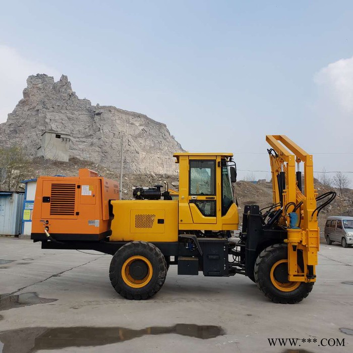农用自制 打桩机  公路修建打桩机   液压光伏打桩机 山东子锐厂家图2