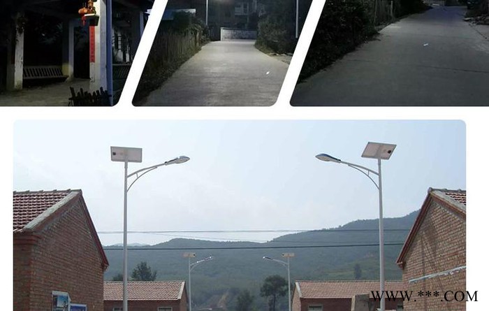 奋钧太阳能 太阳能路灯 LED路灯  全智能物联网路灯杆 用电的路灯杆价格 路灯杆设备采购图2