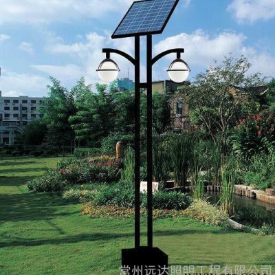 湖北枝江市/秭归县常州厂家供应双臂压铸铝庭院灯太阳能庭院灯上海亚明太阳能灯