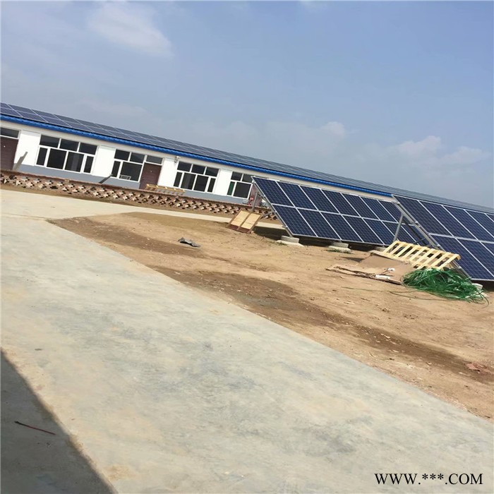 酒店太阳能光伏发电系统 3KW太阳能系统带电池  英利多晶单晶光伏板图7