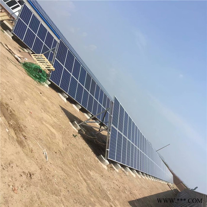 酒店太阳能光伏发电系统 3KW太阳能系统带电池  英利多晶单晶光伏板图4