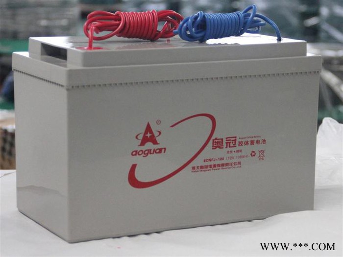 奥冠胶体蓄电池6-CNFJ-65 12V65AH光伏发电太阳能电池 电动轿车专用电池  通讯电源电池 牵引线蓄电池图1