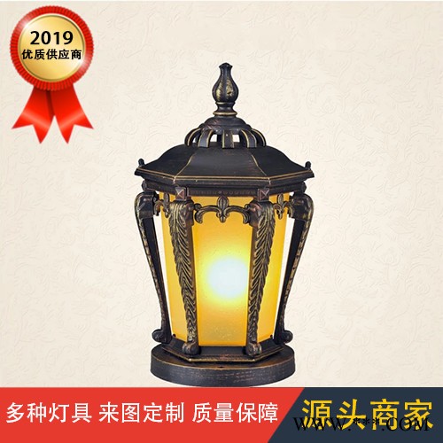 太阳能庭院灯 led围墙灯 户外太阳能围墙灯柱头灯 庭院围墙柱头灯图3