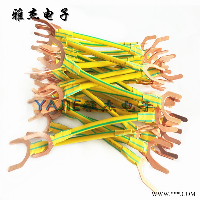 光伏板接地线 黄绿双色接地线 防雷防静电接地线现货库存图4