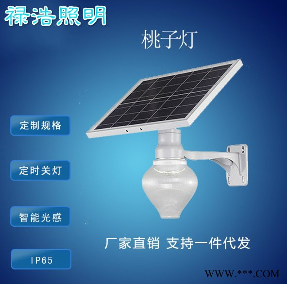 厂家太阳能庭院灯一体化太阳能路灯新农村家用太阳能苹果灯桃子灯图6