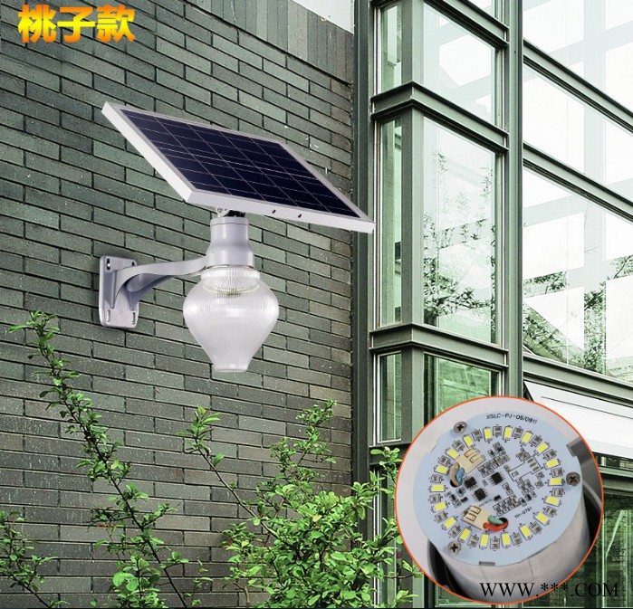 厂家太阳能庭院灯一体化太阳能路灯新农村家用太阳能苹果灯桃子灯图5