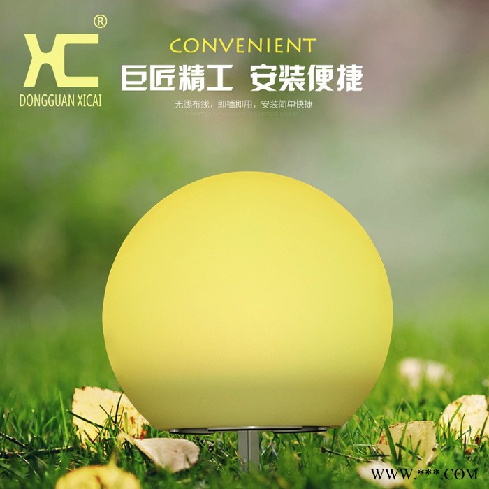 太阳能草坪灯 led庭院灯圆球灯防水草坪灯花园灯草地灯户外景观灯 太阳能庭院灯图3