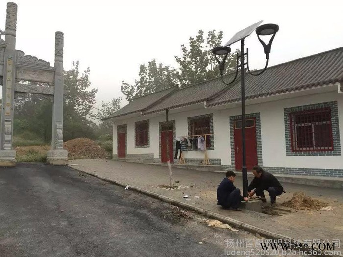 河南鹤壁双头led太阳能路灯庭院灯/河南庭院灯生产厂家 太阳能庭院灯图3