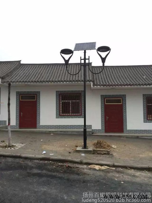 河南鹤壁双头led太阳能路灯庭院灯/河南庭院灯生产厂家 太阳能庭院灯图2