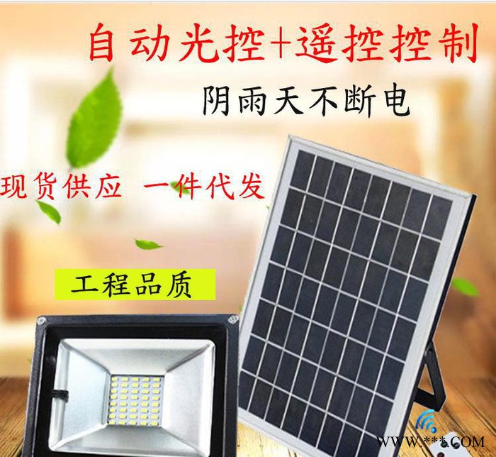 家用太阳能壁灯 led遥控投光灯照明户外路灯防水草坪庭院灯太阳能图2