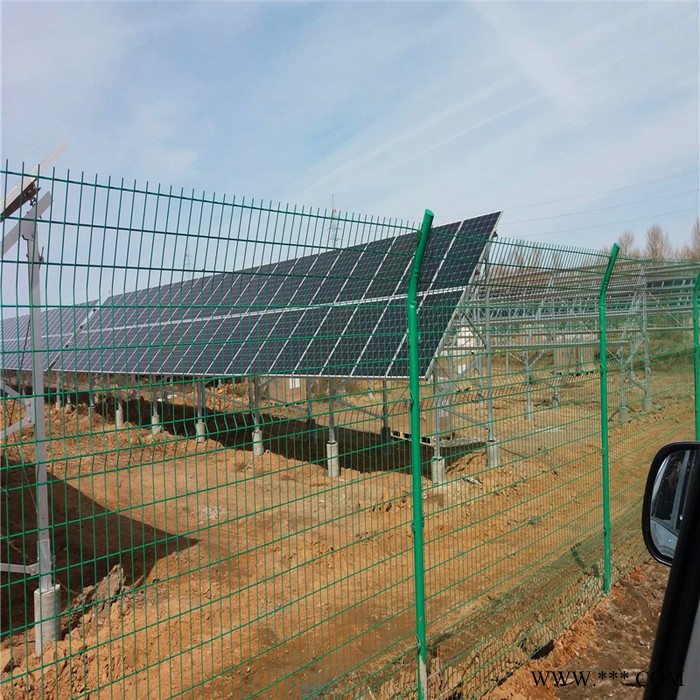 黄色三折弯护栏小区圈地桃形柱护栏光伏发电围栏桃型柱现货 峰尚安护栏图3
