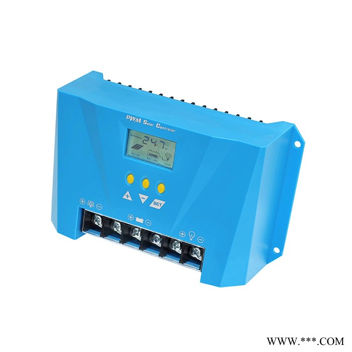 厂家直供 50A 智能控制器 光伏充电控制器 家用太阳能 PWM技术 带液晶显示 控制器工厂图2