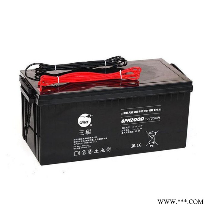 销售原装三瑞蓄电池6FM-100-X不间断蓄电池太阳能电池12V100AH厂家供应图6