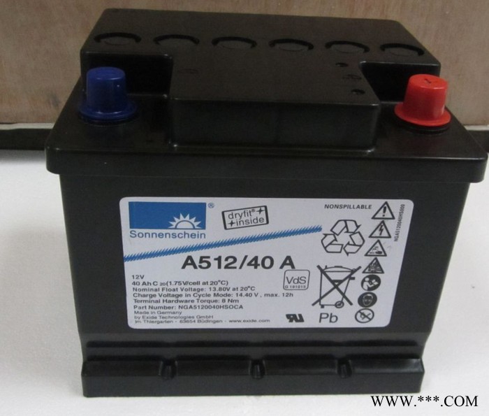 德国阳光蓄电池A412/32G6铅酸免维护蓄电池 UPS/EPS不间断电源 胶体蓄电池 太阳能应急照明消防电源图5