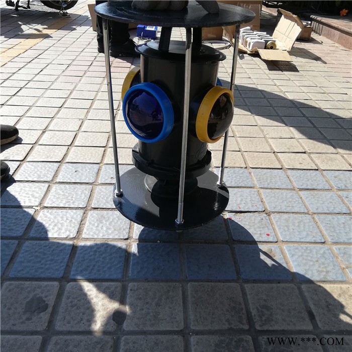 鑫隆旺道岔转辙器铁路信号灯 立式扳道器太阳能指示灯 蓝黄灯片太阳能信号灯图3
