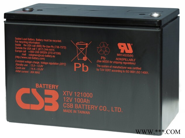 CSB希世比GP122800/12V280AH铅酸免维护蓄电池 UPS/EPS不间断电源 太阳能储备电源 消防应急照明图3