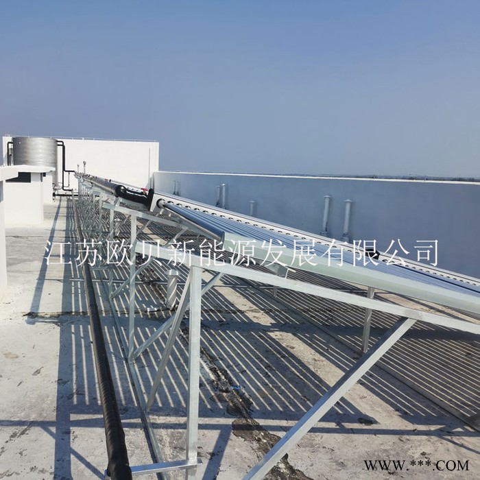亿家人屋顶集中集热太阳能系统 宾馆太阳能供水系统 太阳能集热工程图3