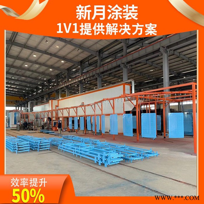新月涂装 许昌喷塑生产线设备 天然气喷塑生产线图5