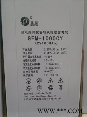 圣阳GFMD-1000C圣阳蓄电池2V1000AH船舶 太阳能 发电站专用图3