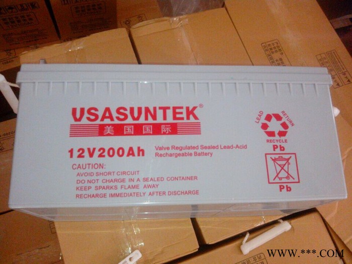 美国国际山特12V200AH免维护蓄电池 UPS电源,太阳能美国国际山特12V200AH免维护蓄电图3