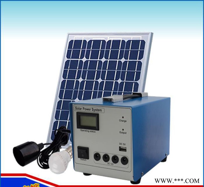 10W太阳能发电系统小型家用太阳能发电机户外便携式应急照明系统图3