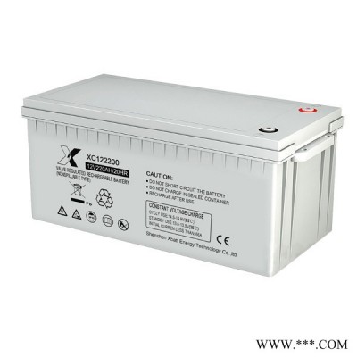 星池XBATT12V200胶体铅酸蓄电池 足容太阳能胶体蓄电池 UPS不间断电池