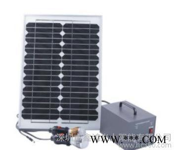 工厂供应20W家用便携式小系统 家庭专用 配高效胶体电池 单晶太阳能图1