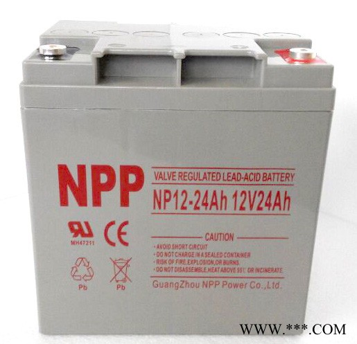 NPP 耐普蓄电池 NP12-24 太阳能免维护蓄电池 12V24AH UPS电源图2