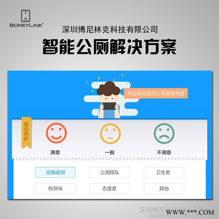 boneylink 智能公厕物联网系统 智能公厕空气质量监测系统图4
