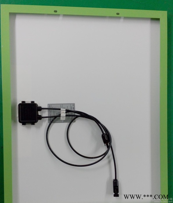 工厂供应小系统专用50W/18V多晶绿色边框太阳能板，高效156多晶图2