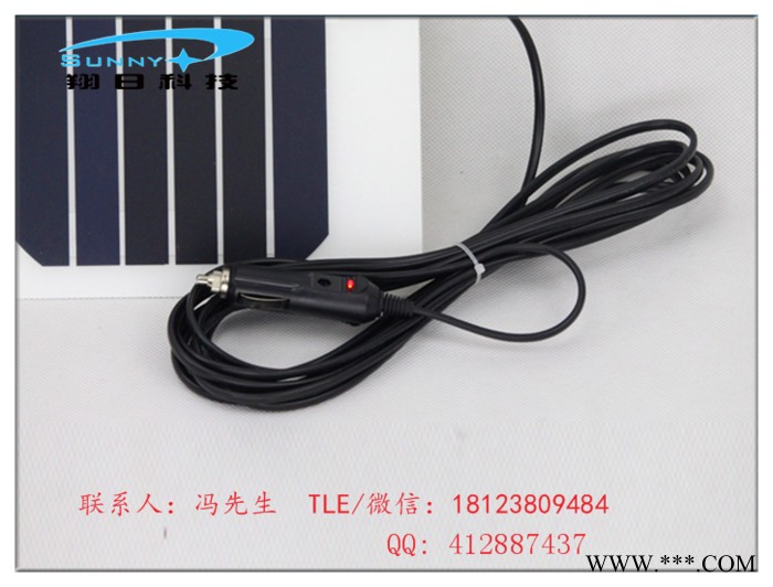 足功率车载18V20W单晶硅太阳能电池板户外旅游车载导航12V蓄电池以及设备供电大小尺寸厂家定做PET玻压柔性材质电池板图4