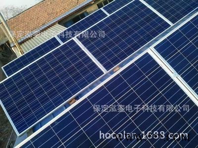 河北廊坊地区 10千瓦太阳能发电系统 光伏发电 太阳能电池板英利图2
