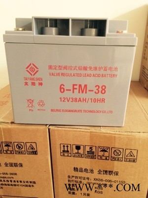 太阳神6-FM-100铅酸免维护蓄电池