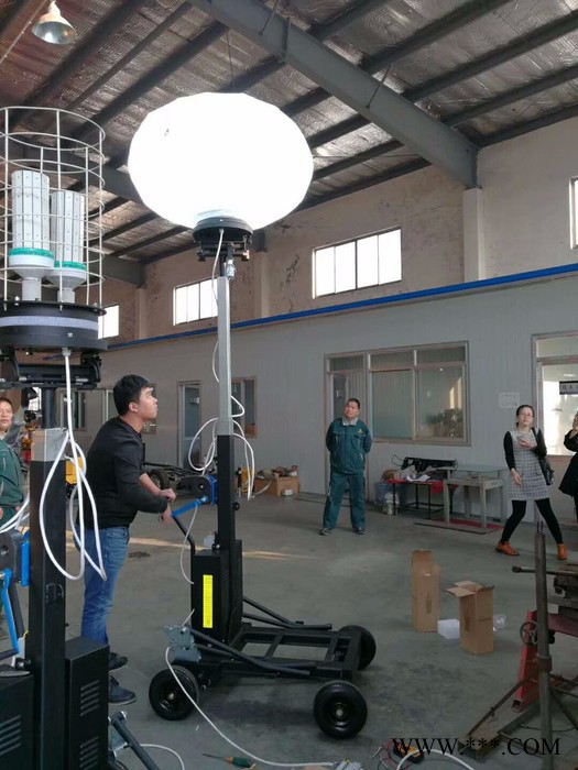 抗住风力的手推照明车防止摔倒重量级工地应急照明车厂家自主发电照明车图5