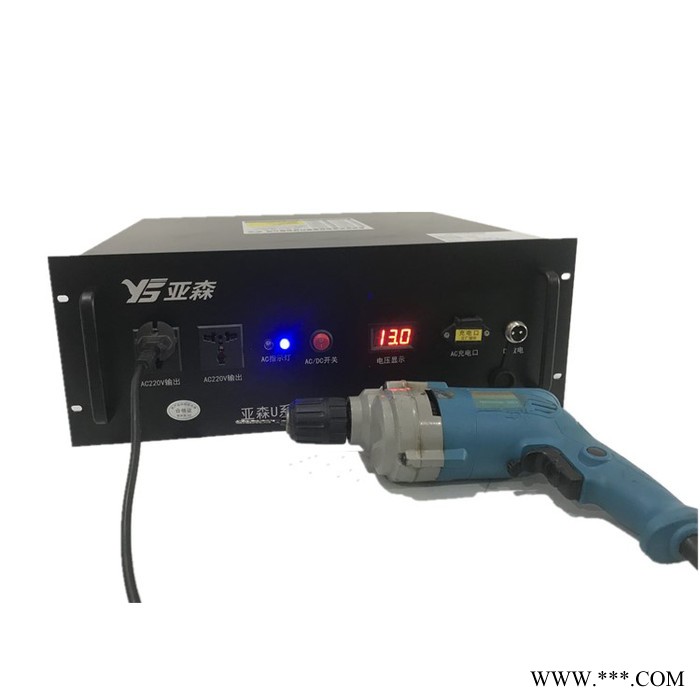 亚森220v3000w不间断移动电源 房车锂电池 标准19英寸通信基站备用电源图2