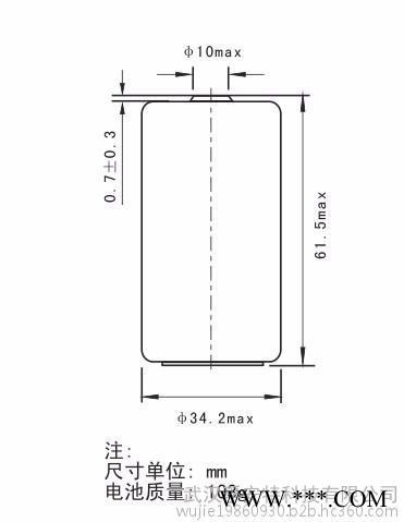 供应孚安特ER34615H  3.6V能量型锂亚电池 一次性锂电池  水表电池图3
