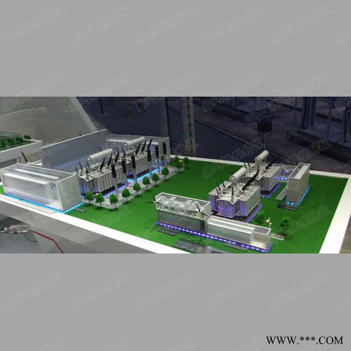 仿真变电站模型制作变压器模型定制大型风力发电电力设备设施模型仿真等比例缩小变电站模型图2