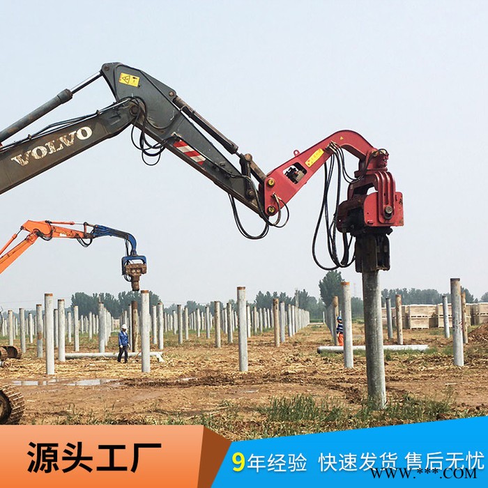 北奕机械 BEIYI直销 光伏液压打桩机 拉森钢板桩施工机械 震动打桩机型号图5