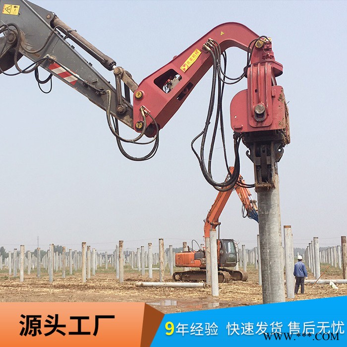 北奕机械厂家销售 高频液压桩机 液压桩机 高频沉桩 光伏发电打桩机图2